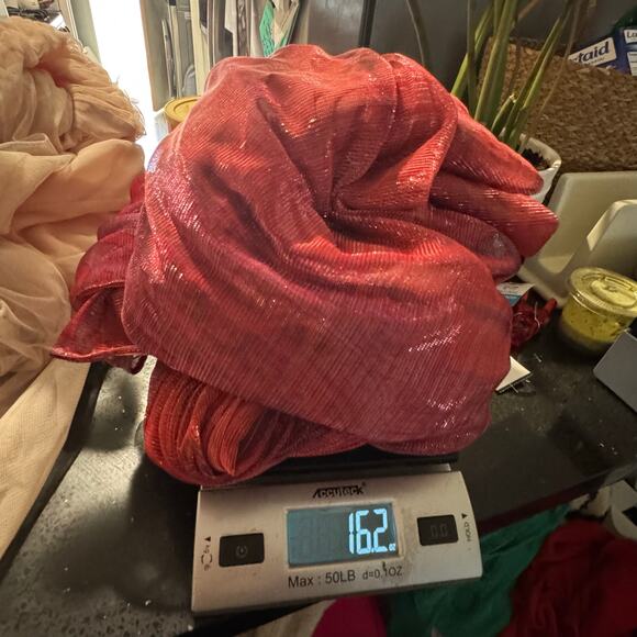 Rene Ruiz Collectio. Red Printed Organza Pleated Bodice Evening Gown Size 12 - Picture 11 of 11